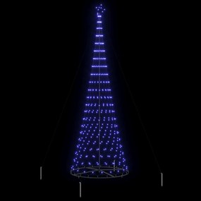 vidaXL LED Χριστουγεννιάτικο Δέντρο Μπλε 400 cm Μέταλλο