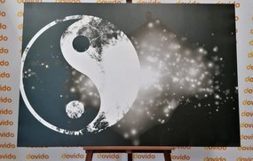 Σύμβολο εικόνας Γιν και Γιανγκ σε ασπρόμαυρο