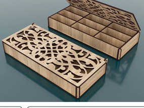 Intra απο ξύλο plywood 3mm-4mm πάχος – Storage Box Αρχεία Cut Laser Δίασταση 20x20 cm INTRAFABR-53721174