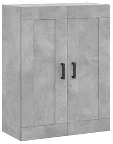vidaXL Ντουλάπι Γκρι Σκυροδέματος 69,5x34x180 εκ. Επεξεργασμένο Ξύλο