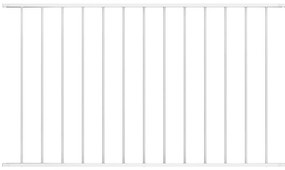vidaXL Πάνελ Περίφραξης από Ατσάλι με Ηλεκτροστατική Βαφή 1,63x1 μ. Λευκό