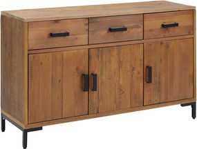 vidaXL Ντουλάπι Καφέ 110 x 35 x 70 εκ. από Μασίφ Ξύλο Πεύκου
