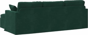 vidaXL Καναπές Σκούρο Πράσινο