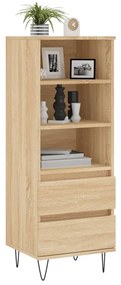 vidaXL Ντουλάπι Sonoma Δρυς 40x36x110 εκ. από Επεξεργασμένο Ξύλο
