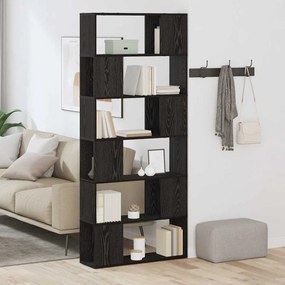 vidaXL Κέντρο ψυχαγωγίας Μαύρο 80 x 24 x 186 cm Επεξεργασμένο ξύλο