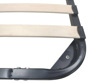 Σομιές μεταλλικός Amaso σε μαύρη απόχρωση 90x190x28εκ 90x190x28 εκ.