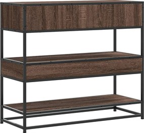 vidaXL Τραπέζι Κονσόλα Καφέ Δρυς 90x35x80 εκ. Επεξεργασμένο Ξύλο