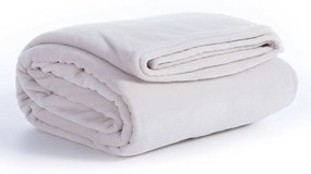 Κουβέρτα Fleece Cosy Ecru Nef-Nef Homeware Υπέρδιπλo 220x240cm Πολυέστερ