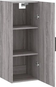 vidaXL Ντουλάπι Τοίχου Γκρι Sonoma 34,5 x 34 x 90 εκ.