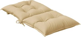 vidaXL Μαξιλάρια Καρέκλας με Πλάτη 2 τεμ. Μπεζ 100x50x7εκ. Ύφασμα