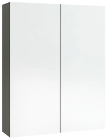 Ντουλάπι Μπάνιου με Καθρέφτη Γκρι 60 x 15 x 75 εκ. από MDF - Γκρι
