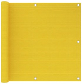 Διαχωριστικό Βεράντας Κίτρινο 90 x 600 εκ. από HDPE