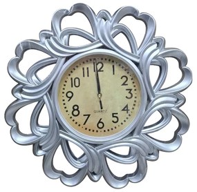 Ρολόι τοίχου Vintage - 871E - 008717 - Silver-008717_s