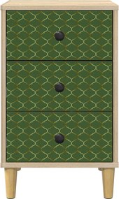 vidaXL Κομοδίνο GELEEN 2 τμχ. Sonoma Δρυς 36 x 33 x 60 εκ