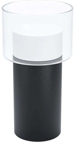Φωτιστικό Επιτραπέζιο 39728 Molineros GU10/1 Black-Clear Eglo Metal, Glass