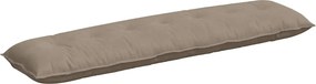 vidaXL Μαξιλάρι Πλάτης Taupe 200 x 50 εκ. Ύφασμα Μικροΐνας