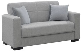 2 seater sofa-bed Vox fabric grey 148x77x80cm 148x77x80 εκ.