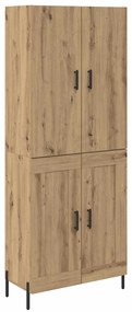 vidaXL Highboard Artisan Oak 69,5 x 34 x 180 εκ. Επεξεργασμένο ξύλο