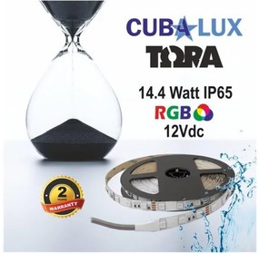 Ταινία LED 14,4W IP65 12V RGB 5M TORA 50-0046 Cubalux 500046