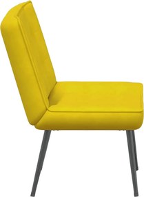 vidaXL Καρέκλα χαλάρωσης κίτρινη 64x74x84 cm Βελούδο