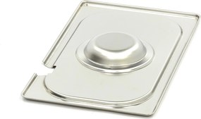 Gastronorm Lid - 1/4 GN - Stainless Steel - with Recess