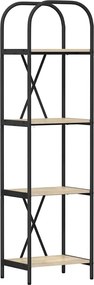 vidaXL Ράφι Βιβλίων Δρύς Sonoma 40 x 30 x 146 εκ Επεξεργασμένο ξύλο