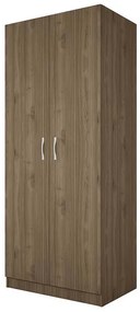 Ντουλάπα Δίφυλλη 1211007 Καρυδί, 52x191x80, Genomax Genom1210000138