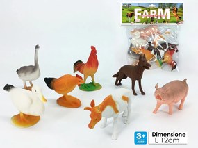 Φιγούρες Ζώα Της Φάρμας Πλαστικό Σετ 7Τμχ Για 3  Ετών