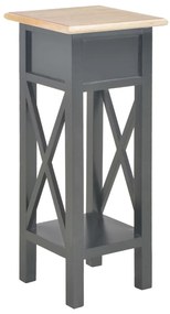 vidaXL Τραπεζάκι Βοηθητικό Μαύρο 27 x 27 x 65,5 εκ. Ξύλινο