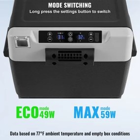 VEVOR Portable Car Refrigerator Freezer Compressor 60 L Single Zone for Car Home