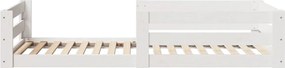 vidaXL Πλαίσιο κρεβατιού χωρίς στρώμα Λευκό 80x160εκ Στερεό ξύλο πεύκο