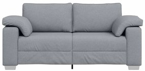vidaXL Καναπές με μαξιλάρι Ανοιχτό γκρι 180 x 77 x 82 εκ ύφασμα