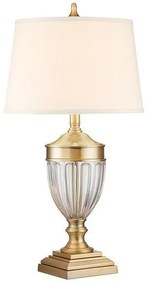 Επιτραπέζιο Φωτιστικό 1xE27 Dennison Elstead Lighting-QZ-DENNISON-BB-Ορείχαλκος QZ-DENNISON-BB