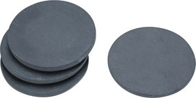 ESTIA ΣΟΥΒΕΡ ΣΤΡΟΓΓΥΛΑ ΣΧΙΣΤΟΛΙΘΟΥ 10cm ΣΕΤ 4 ΤΕΜ.