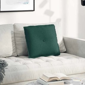 vidaXL Μαξιλάρι Πλάτης Σκούρο Πράσινο 50 x 45 x 19 cm ύφασμα