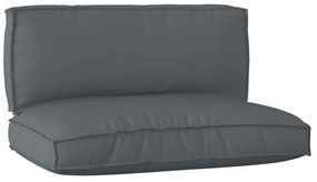 Σετ Μαξιλαριών Πάγου 2 pcs Ανθρακί Ύφασμα Όξφορντ