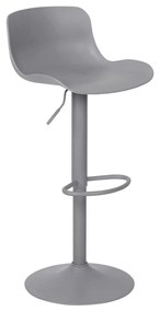 Σκαμπώ BAR MOSS Μέταλλο/PP Γκρι 44x45x58/81-79/102cm (Σετ 2 ΤΕΜ)
