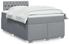 ΚΡΕΒΑΤΙ BOXSPRING ΜΕ ΣΤΡΩΜΑ ΑΝΟΙΧΤΟ ΓΚΡΙ 120X200 ΕΚ. ΥΦΑΣΜΑΤΙΝΟ 3285862