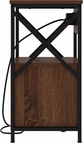 vidaXL Κομοδίνο Καφέ δρυς 40 x 31 x 60 εκ. Επεξεργασμένο ξύλο