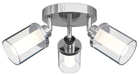 Φωτιστικό Οροφής - Πλαφονιέρα Vista 8050 3xG9 25W Chrome Nowodvorski Metal, Plastic
