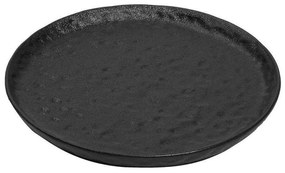Πιάτο Ρηχό Στρογγυλό Lava NOL118K4 Φ27cm Black Espiel Κεραμικό