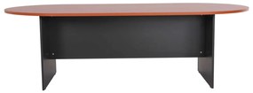 ΓΡΑΦΕΙΟ ΣΥΝΕΔΡΙΑΣΕΩΝ ΟΒΑΛ SIENNA HM2134.03 ΑΝΘΡΑΚΙ ΜΕΛΑΜΙΝΗ-TOP ΚΕΡΑΣΙ 240x120x75Υεκ