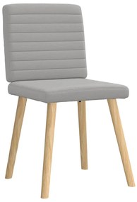 vidaXL Καρέκλες τραπεζαρίας 4 τεμ Cloud Grey Fabric