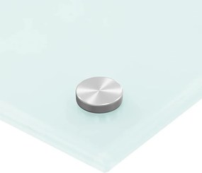 vidaXL Πλάτη Κουζίνας Γαλακτώδες 80 x 50 εκ. από Ψημένο Γυαλί