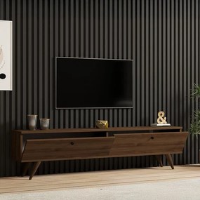 Έπιπλο τηλεόρασης Jate καρυδί 160x25x40 εκ. 160x25x45 εκ.