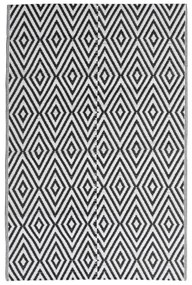 vidaXL Χαλί εξωτερικού χώρου ARAKIL Μαύρο 140x200 cm PP