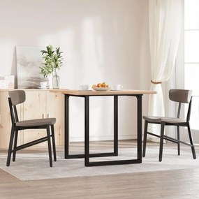 vidaXL Πόδια Τραπεζαρίας σε Σχήμα «Ο» 60x60x73 εκ. Ατσάλι