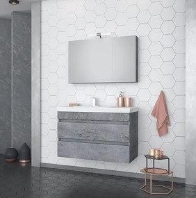 Drop Luxus 85 Granite - Πάγκος με Νιπτήρα &amp; Καθρέπτη