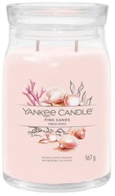 Αρωματικό Κερί Pink Sands Large 1629962E 9,3x15,7cm Pink Yankee Candle Wax,Glass