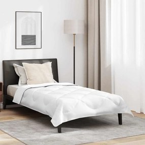 vidaXL Παπλωματοθήκη Ολόκληρης της Σεζόν 2 pcs Λευκό Μικροΐνες